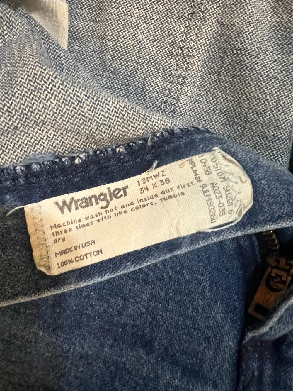 Wrangler Men's Straight-Leg Jeans in Blue Denim